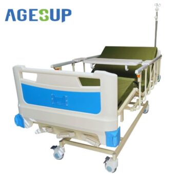 เตียงผู้ป่วย 3 ไกร์มือหมุน รุ่น HB-S05-L แบบพิเศษ ราว L-Shape หัวไทยเตียงรุ่นใหม่